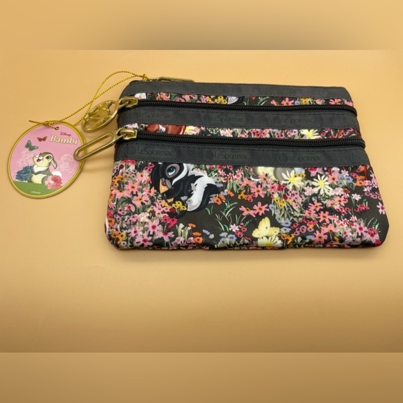 Lesportsac Handbags - LeSportsac Disney Bambi Small Cosmetic Bag, NWT, Retired, Hard to Find, Rare